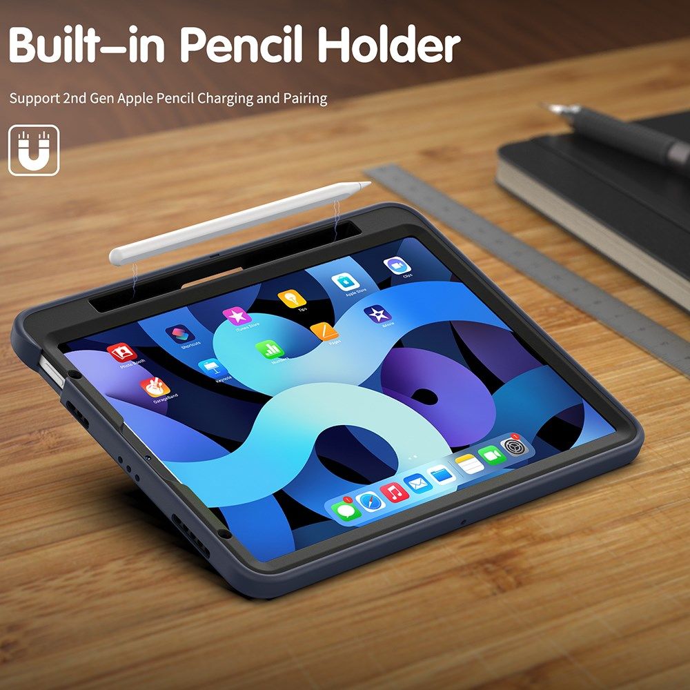 Apple iPad Air (2020/2022) / Pro 11 Hybride Hoesje Handriem Blauw afbeelding 14