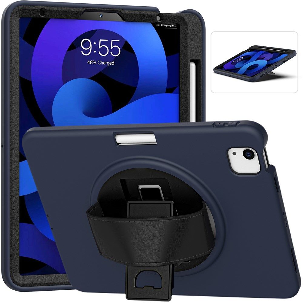Apple iPad Air (2020/2022) / Pro 11 Hybride Hoesje Handriem Blauw afbeelding 4