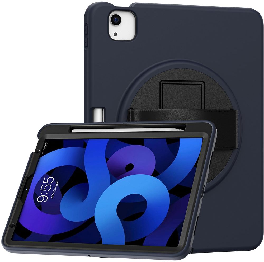 Apple iPad Air (2020/2022) / Pro 11 Hybride Hoesje Handriem Blauw afbeelding 2