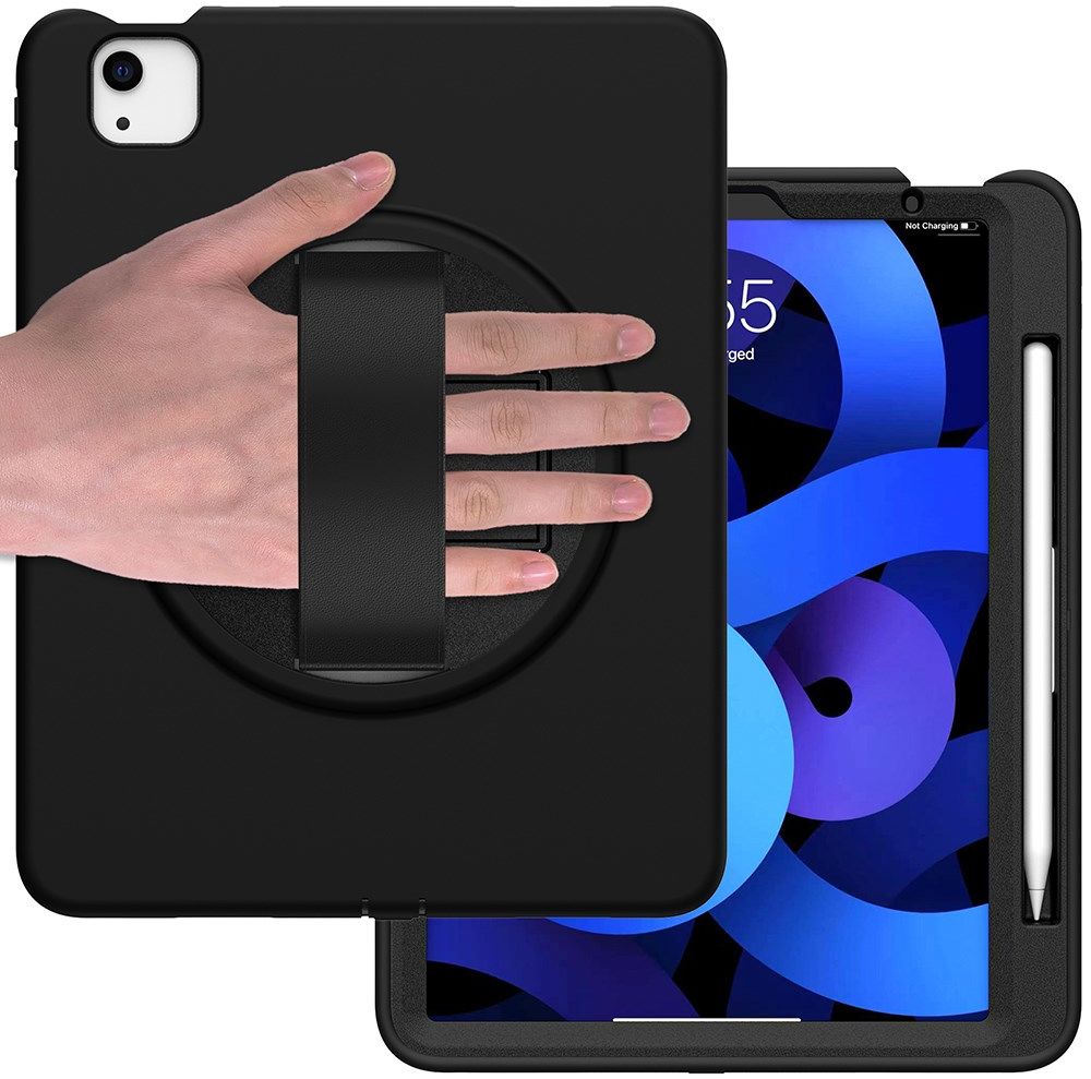 Apple iPad Air (2020/2022) / Pro 11 Hybride Hoesje Handriem Zwart afbeelding 3