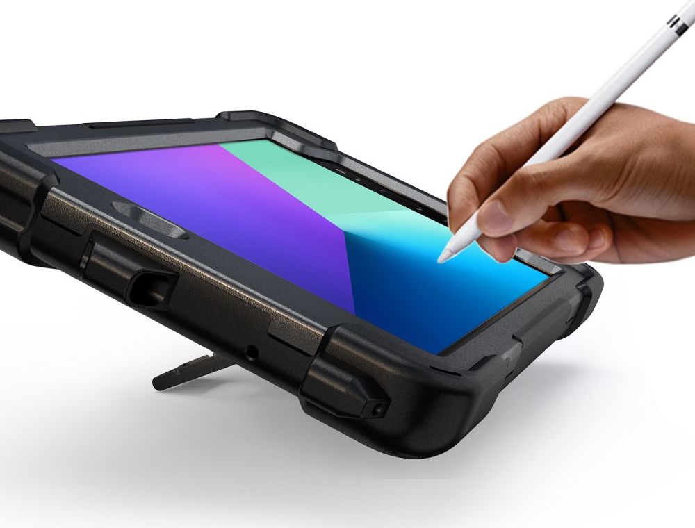 Samsung Galaxy Tab Active 2 Hybride Hoesje met Handriem Zwart afbeelding 6