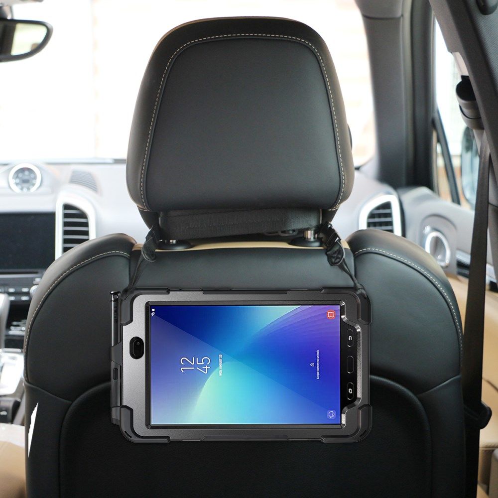 Samsung Galaxy Tab Active 2 Hybride Hoesje met Handriem Zwart afbeelding 8