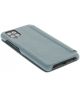 Minim Samsung Galaxy A42 Hoesje Echt Leer Book Case Blauw