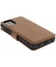 Minim 2-in-1 Samsung Galaxy A42 Hoesje Book Case en Back Cover Bruin
