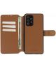 Minim 2-in-1 Samsung Galaxy A72 Hoesje Book Case en Back Cover Bruin