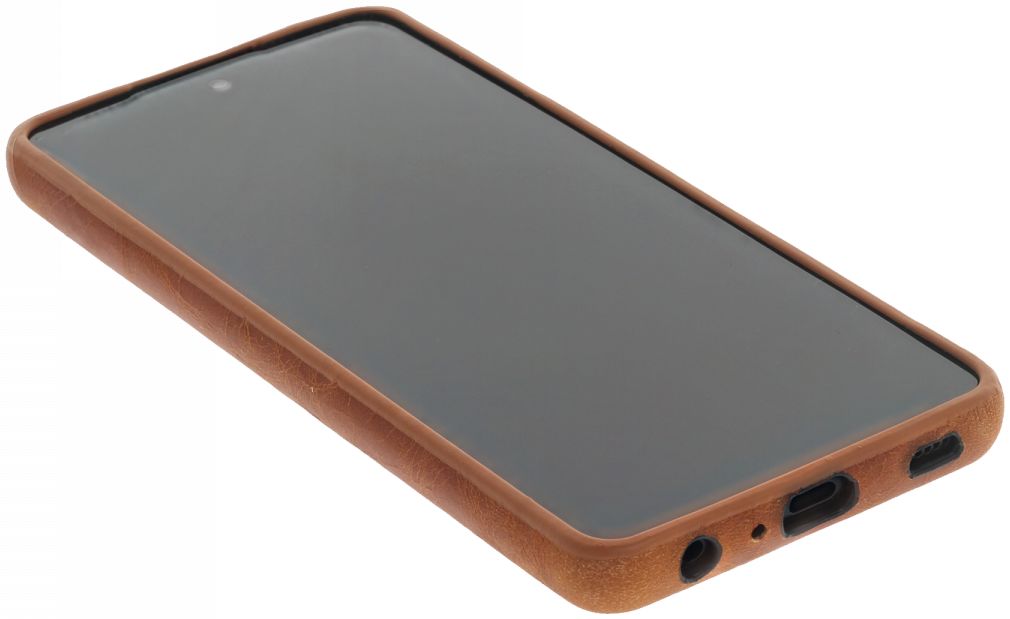 Minim Samsung Galaxy A52 / A52S Hoesje Back Cover Hoesje Cognac afbeelding 4