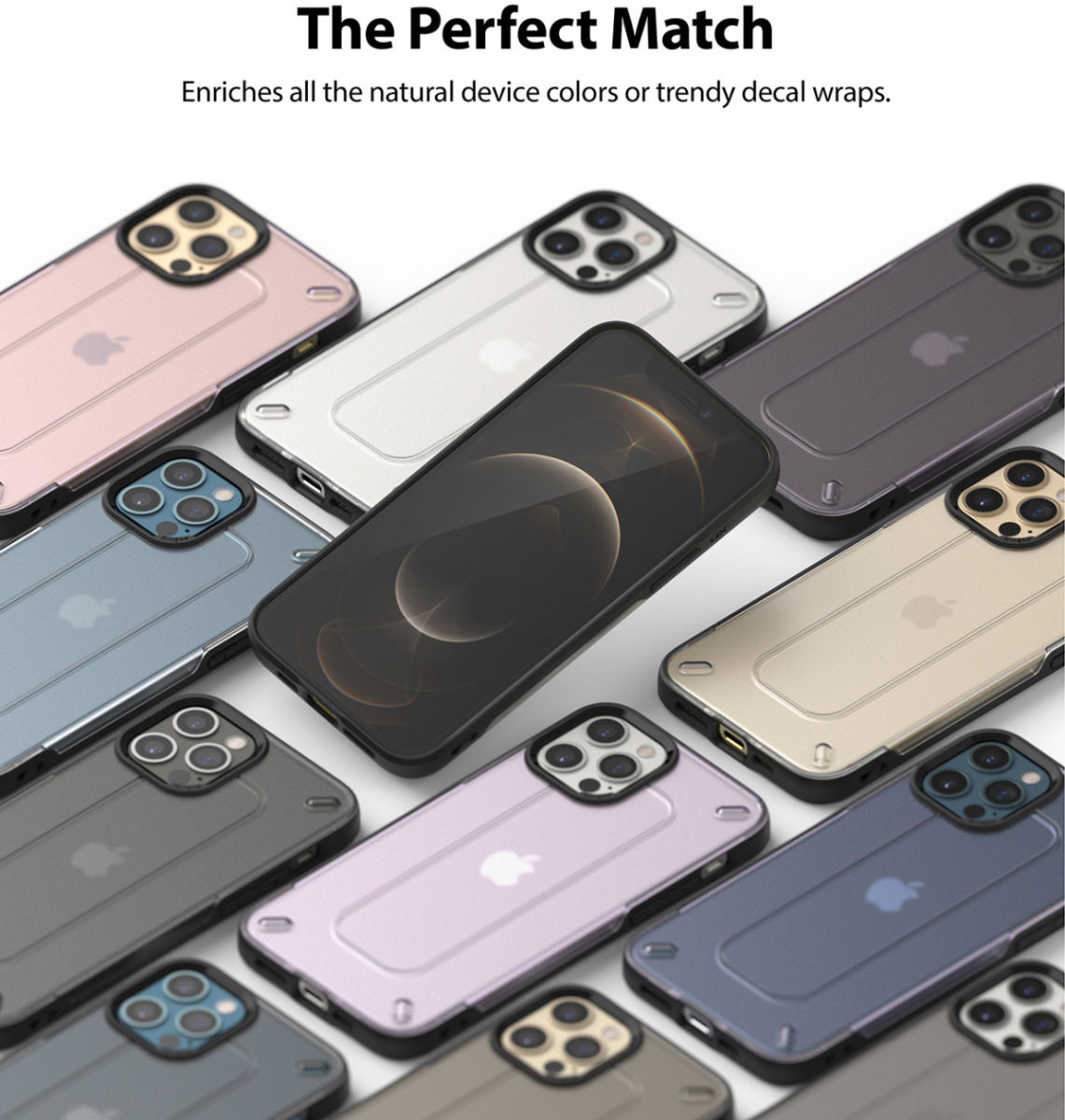 Ringke UX Apple iPhone 12 / 12 Pro Hoesje Back Cover Grijs afbeelding 6