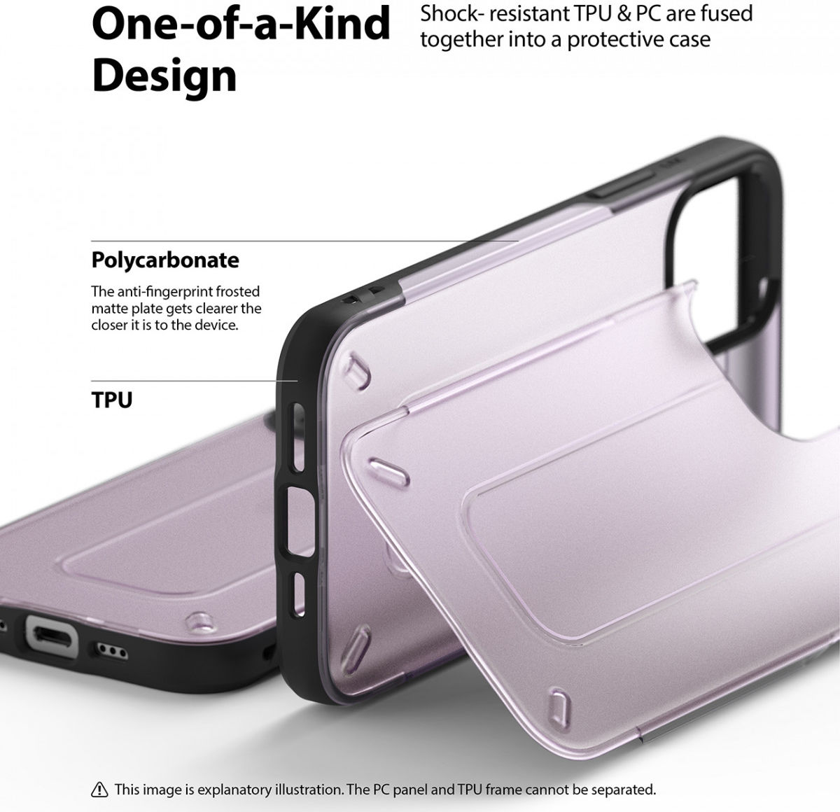 Ringke UX Apple iPhone 12 / 12 Pro Hoesje Back Cover Paars afbeelding 9