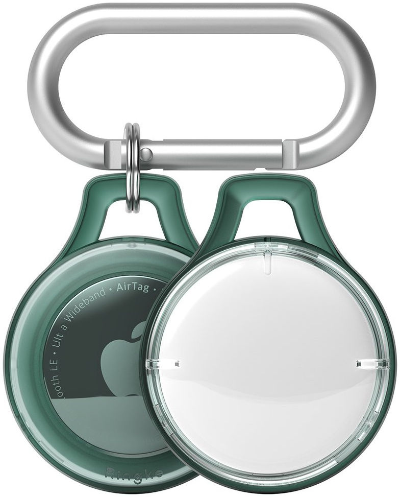 Ringke Apple AirTag Slim Sleutelhanger TPU Transparant Groen afbeelding 2
