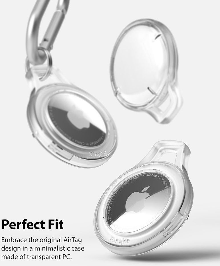 Ringke Apple AirTag Slim Sleutelhanger TPU Transparant Groen afbeelding 3