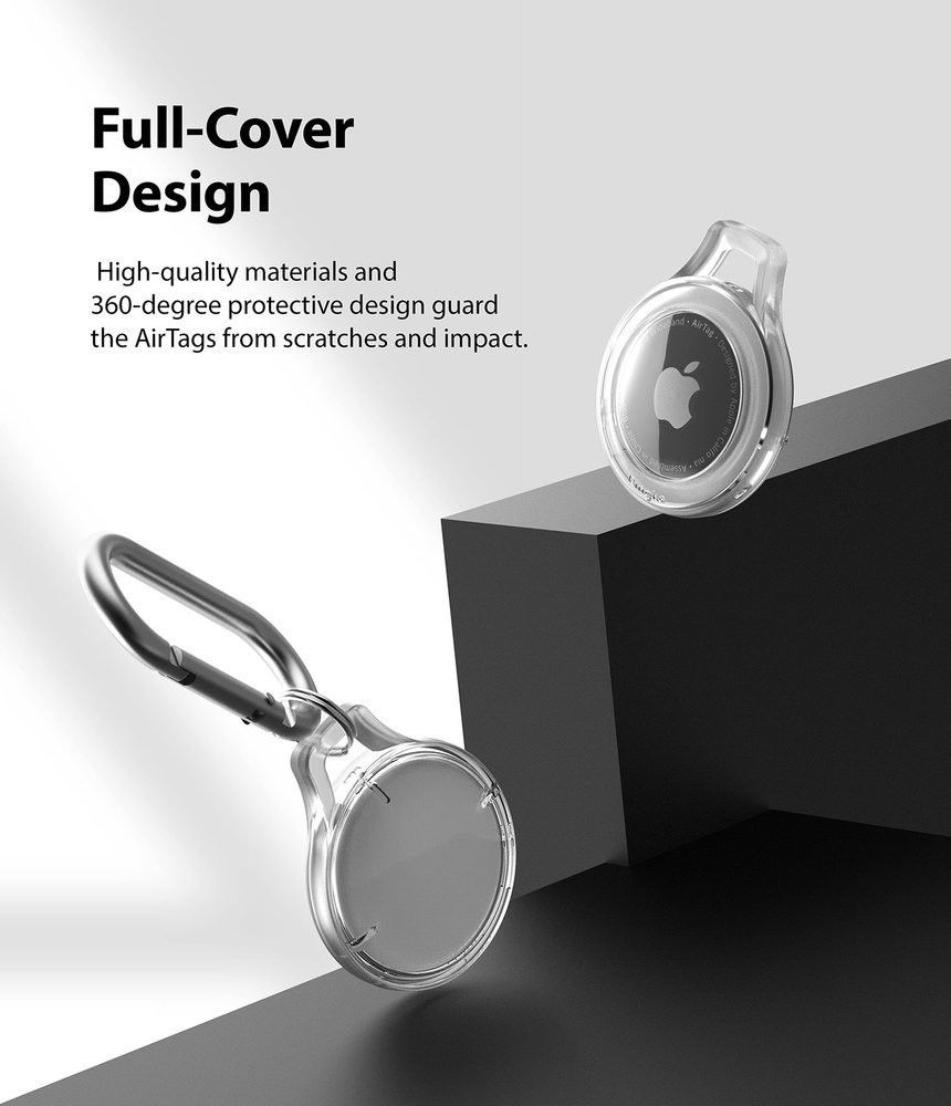 Ringke Apple AirTag Slim Sleutelhanger TPU Transparant Groen afbeelding 8