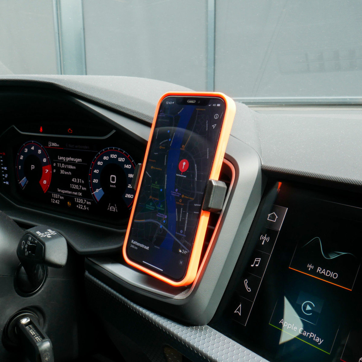 Rosso Universele Telefoonhouder Auto voor Ventilatierooster Zwart afbeelding 9
