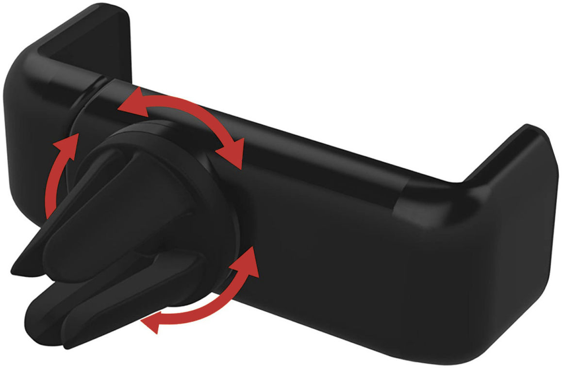 Rosso Universele Telefoonhouder Auto voor Ventilatierooster Zwart afbeelding 4