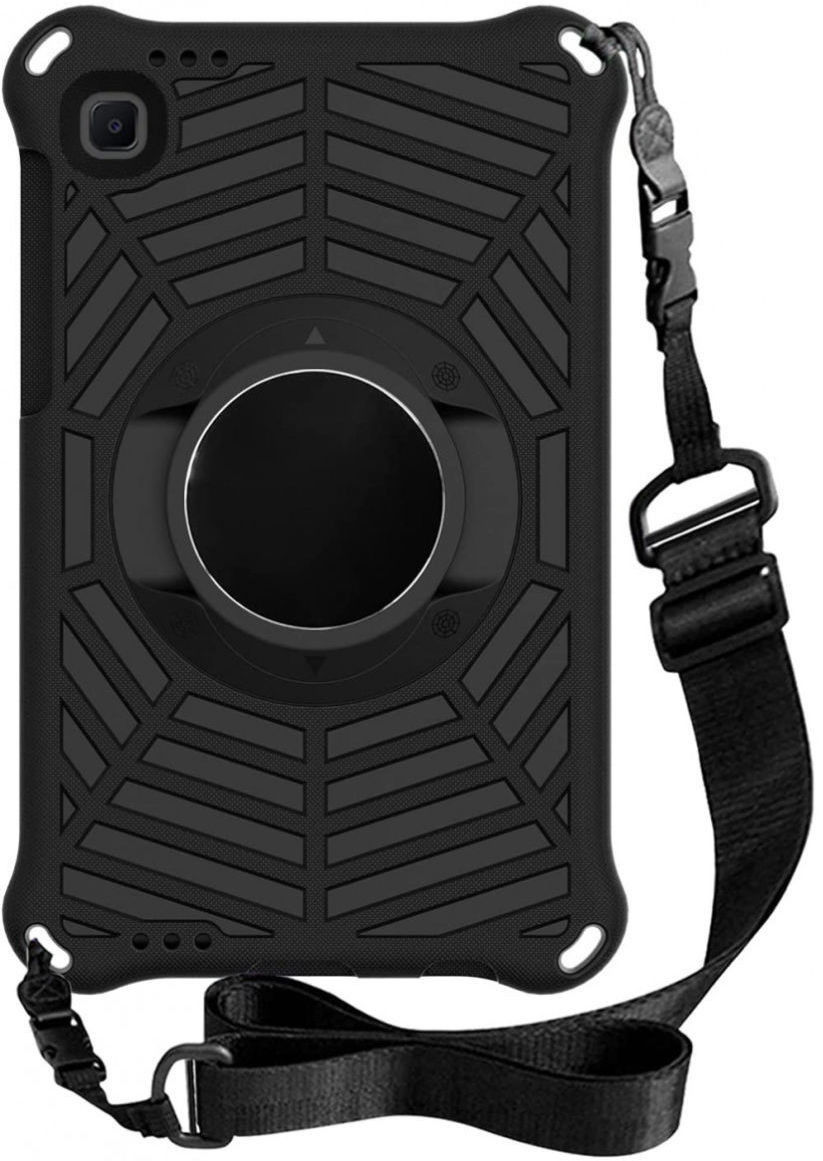 Samsung Galaxy Tab A7 Lite Hoes 360 Graden Kickstand Back Cover Zwart afbeelding 1