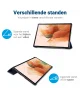 Samsung Galaxy Tab S7 FE Hoes Tri-Fold Book Case Kunstleer Zwart