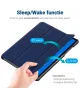 Samsung Galaxy Tab S7 FE Hoes Tri-Fold Book Case Kunstleer Blauw