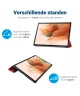 Samsung Galaxy Tab S7 FE Hoes Tri-Fold Book Case Kunstleer Rood