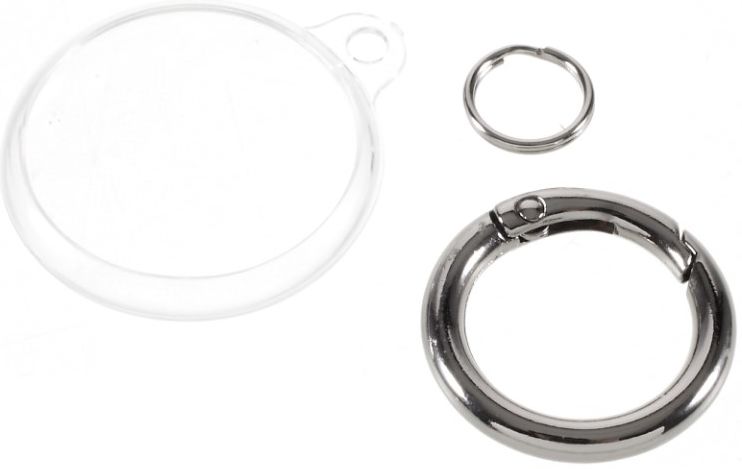Apple AirTag Sleutelhanger TPU met Gesp Transparant afbeelding 3