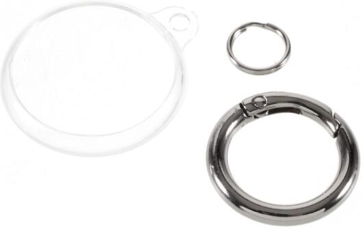 Apple AirTag Sleutelhanger TPU met Gesp Transparant afbeelding 3