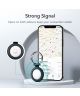 Apple AirTag Sleutelhanger Siliconen Hoes met Karabijnhaak Zwart