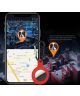 Apple AirTag Sleutelhanger Siliconen Bescherm Hoes met Haak Rood