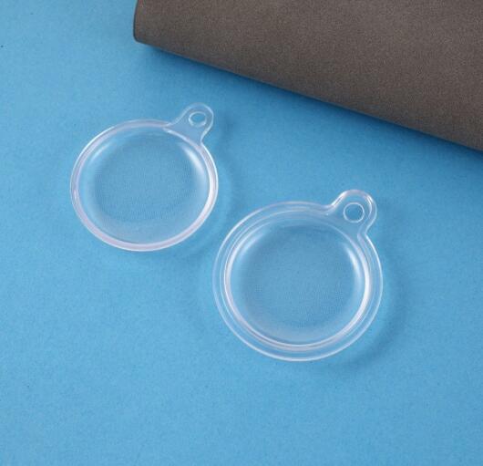 Apple AirTag Sleutelhanger Siliconen Bescherm Hoes + Haak Transparant afbeelding 6