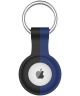 Apple AirTag Sleutelhanger Siliconen Bescherm Hoes Zwart Blauw