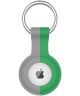 Apple AirTag Sleutelhanger Siliconen Bescherm Hoes Grijs Groen