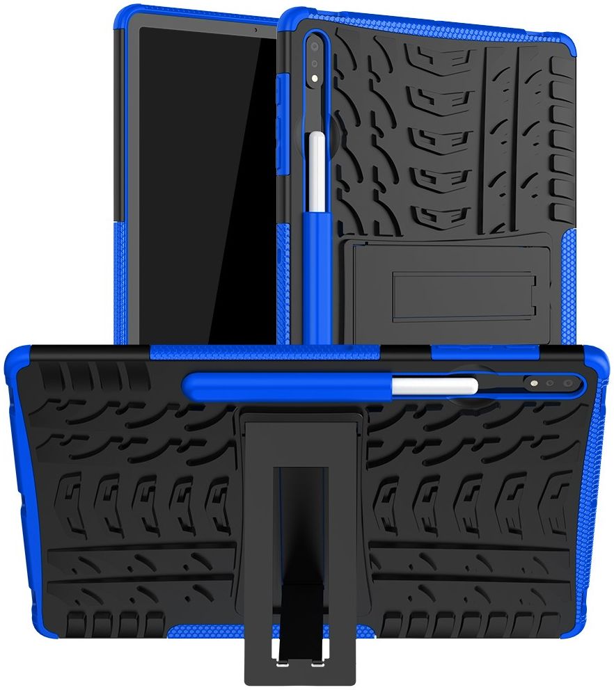 Samsung Galaxy Tab S7 FE / S7 Plus Hoes Hybride Back Cover Blauw afbeelding 1