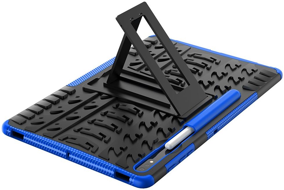 Samsung Galaxy Tab S7 FE / S7 Plus Hoes Hybride Back Cover Blauw afbeelding 3