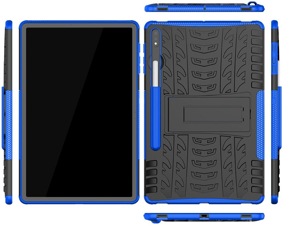 Samsung Galaxy Tab S7 FE / S7 Plus Hoes Hybride Back Cover Blauw afbeelding 8