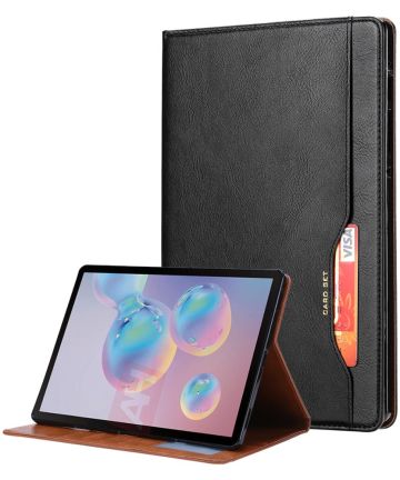 Samsung Galaxy Tab S7 FE Hoes Portemonnee Book Case Kaartsleuf Zwart Hoesjes