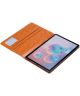 Samsung Galaxy Tab S7 FE Hoes Portemonnee Book Case Kaartsleuf Zwart