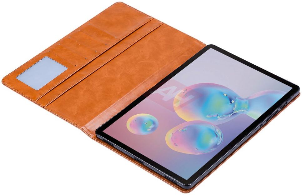 Samsung Galaxy Tab S7 FE Hoes Portemonnee Book Case Kaartsleuf Zwart