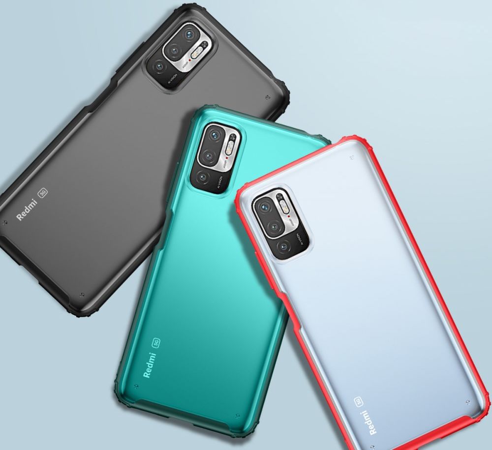 Xiaomi Redmi Note 10 5G/Poco M3 Pro Hybrid Armor Backcover Zwart afbeelding 2