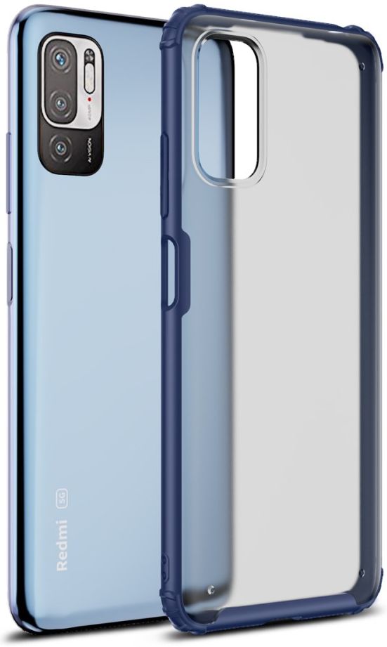 Xiaomi Redmi Note 10 5G/Poco M3 Pro Hybrid Armor Backcover Blauw afbeelding 1