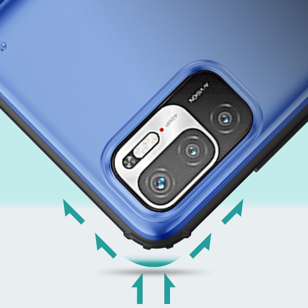 Xiaomi Redmi Note 10 5G/Poco M3 Pro Hybrid Armor Backcover Blauw afbeelding 4
