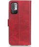 Xiaomi Redmi Note 10 5G/Poco M3 Pro Hoesje Wallet Book Case Rood