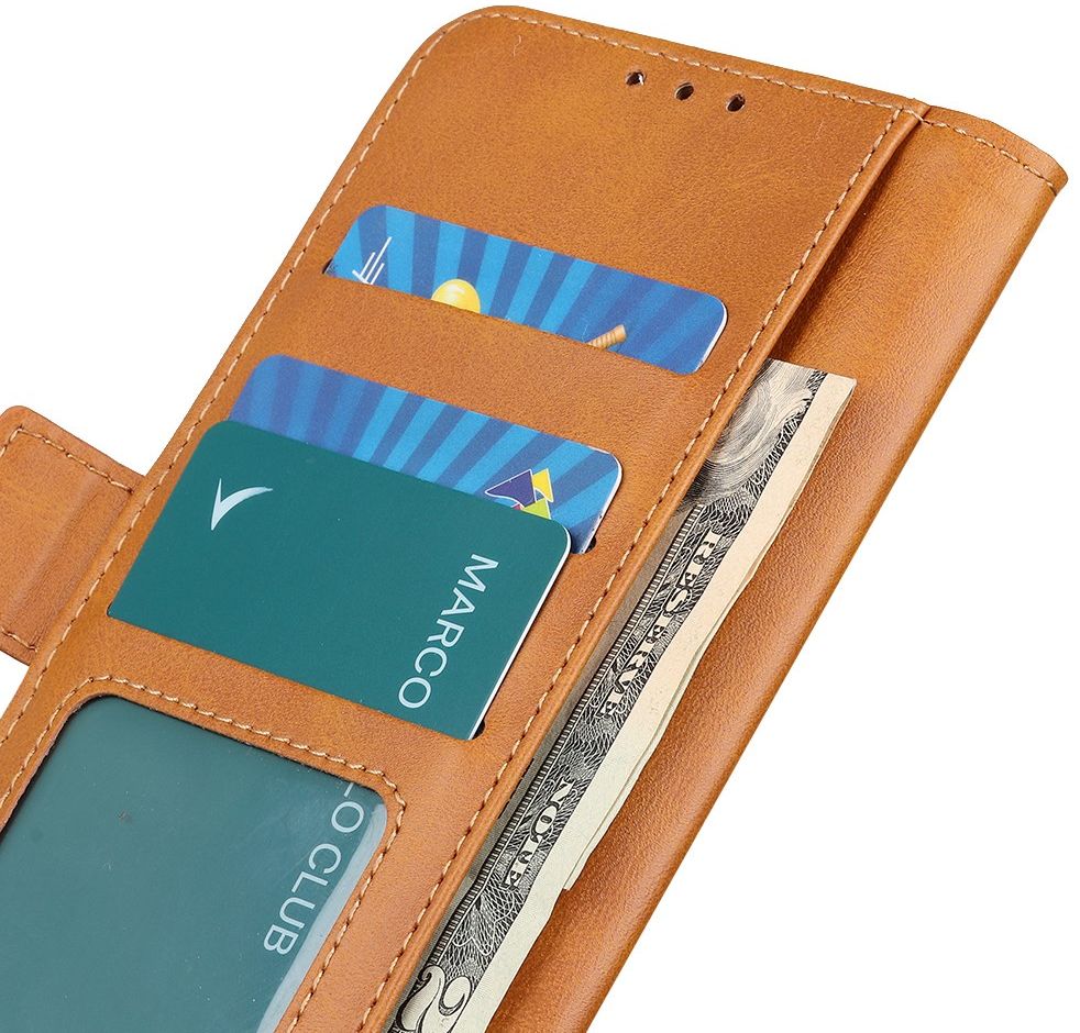 Xiaomi Redmi Note 10 5G/Poco M3 Pro Hoesje Wallet Book Case Bruin afbeelding 5