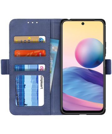 Xiaomi Redmi Note 10 5G/Poco M3 Pro Hoesje Wallet Book Case Blauw Hoesjes