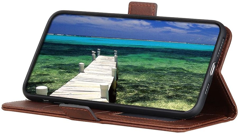 Xiaomi Redmi Note 10 5G/Poco M3 Pro Hoesje Wallet Book Case Coffee afbeelding 7