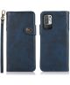 KHAZNEH Xiaomi Redmi Note 10 /Poco M3 Pro Hoesje Bookcase Wallet Blauw