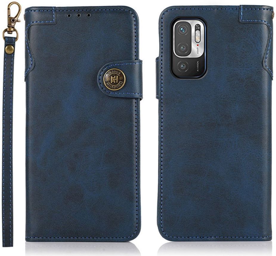 KHAZNEH Xiaomi Redmi Note 10 /Poco M3 Pro Hoesje Bookcase Wallet Blauw afbeelding 2