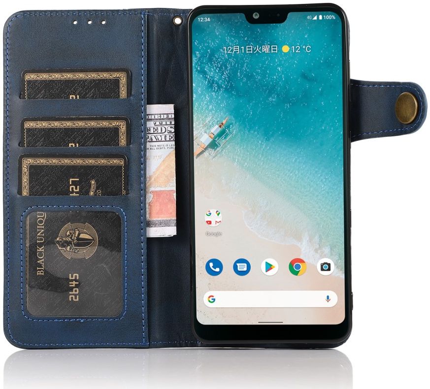 KHAZNEH Xiaomi Redmi Note 10 /Poco M3 Pro Hoesje Bookcase Wallet Blauw afbeelding 6