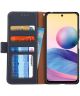 KHAZNEH Xiaomi Redmi Note 105G/Poco M3 Pr Hoesje RFID Book Case Blauw