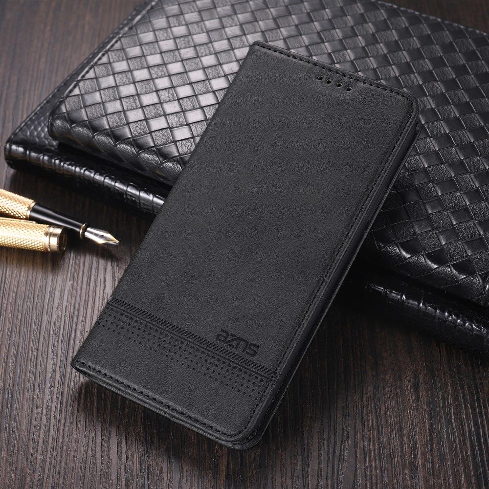 AZNS Xiaomi Redmi Note 10 5G/Poco M3 Pro Wallet Bookcase Zwart afbeelding 2