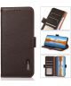 Nokia X10 / X20 Hoesje RFID Wallet Book Case Echt Leer Bruin