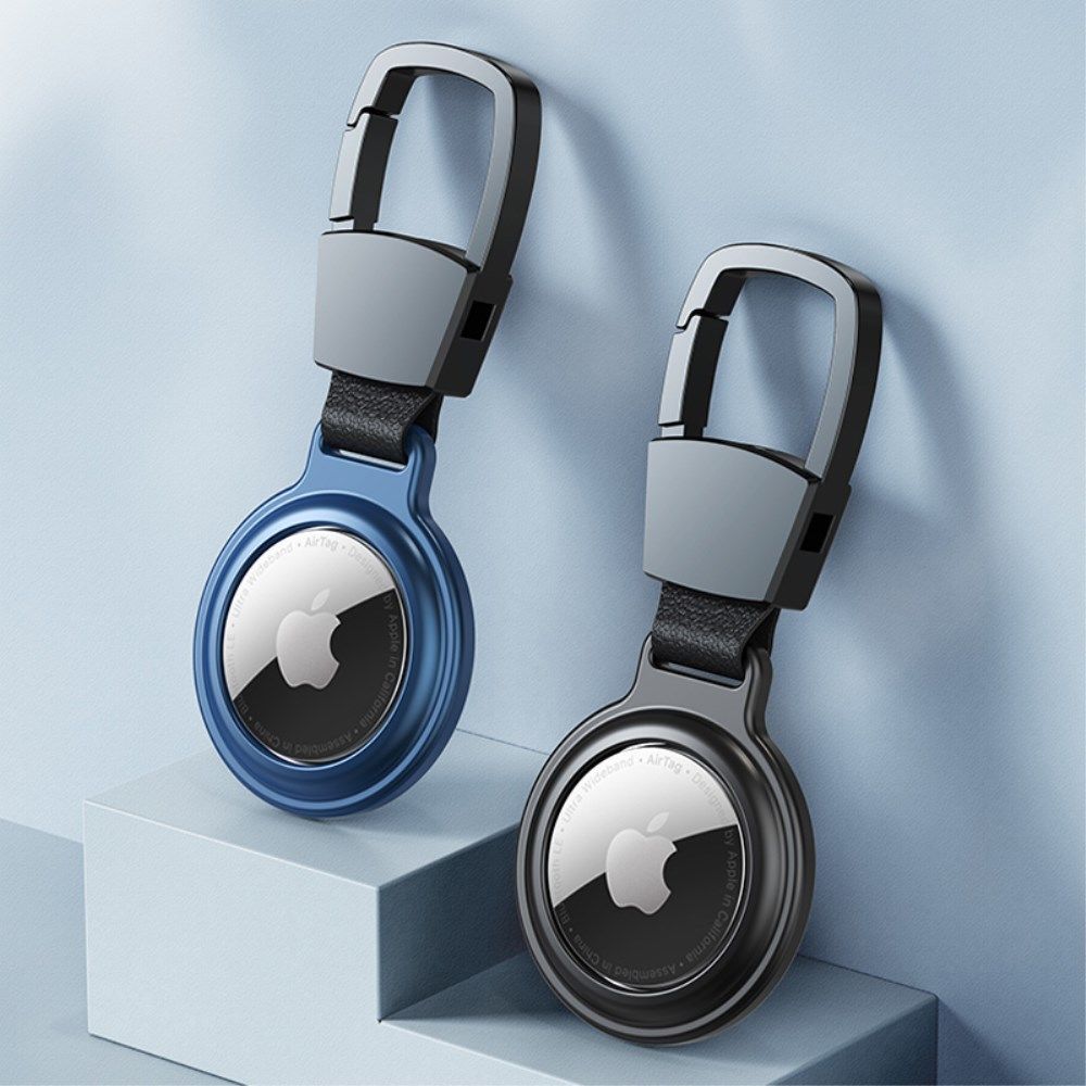Apple AirTag Sleutelhanger Metalen Case met Magnetische Sluiting Zwart afbeelding 14