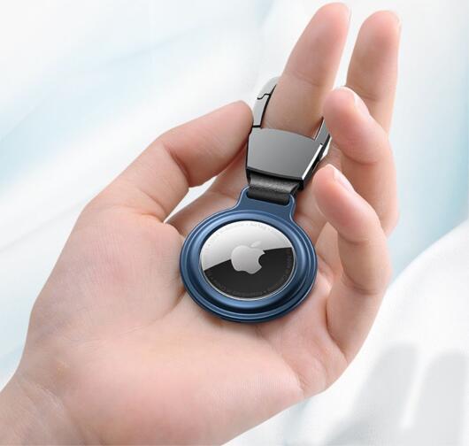 Apple AirTag Sleutelhanger Metalen Case met Magnetische Sluiting Zwart afbeelding 10