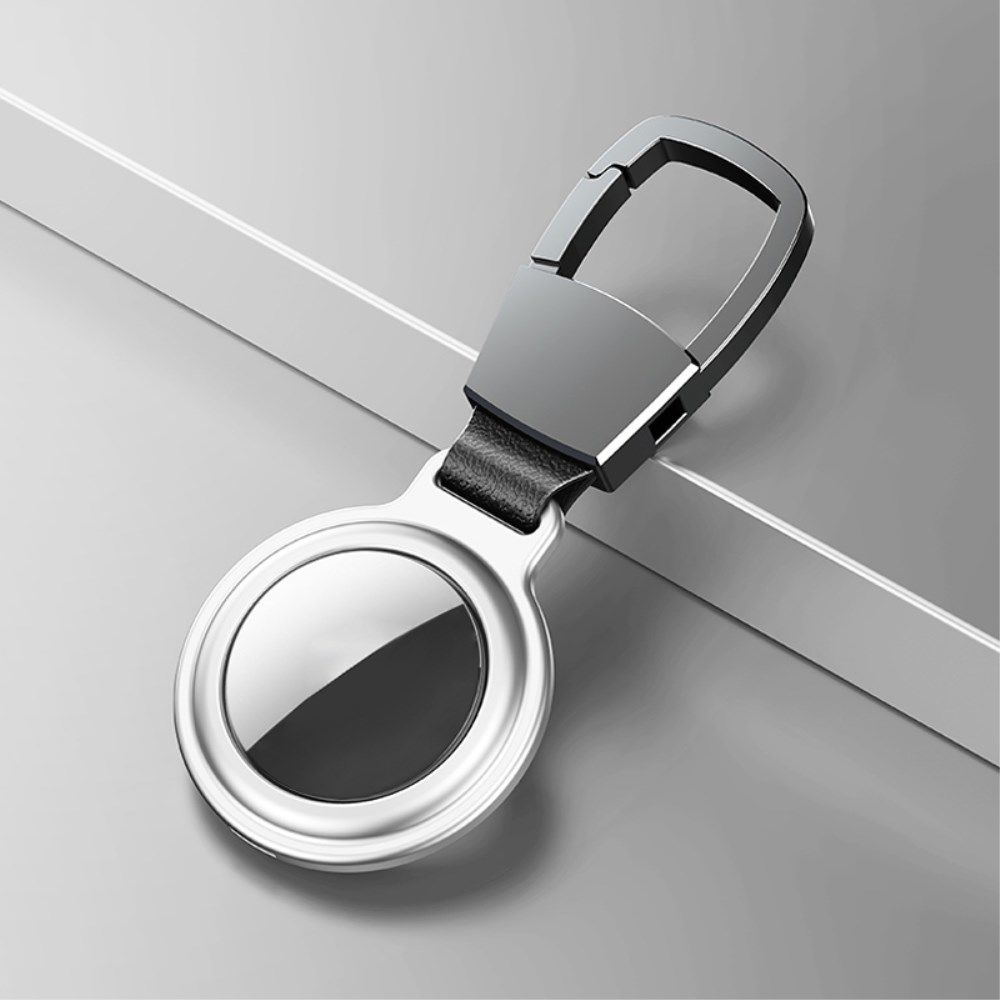 Apple AirTag Sleutelhanger Metalen Case + Magnetische Sluiting Silver afbeelding 2